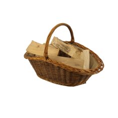 Valo Weidenkorb oval mit Juteeinlage