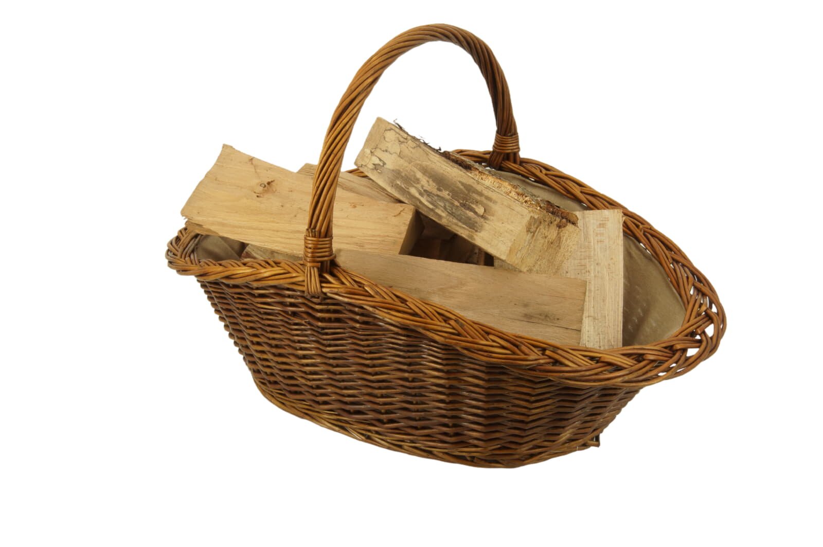 Valo Weidenkorb oval mit Juteeinlage