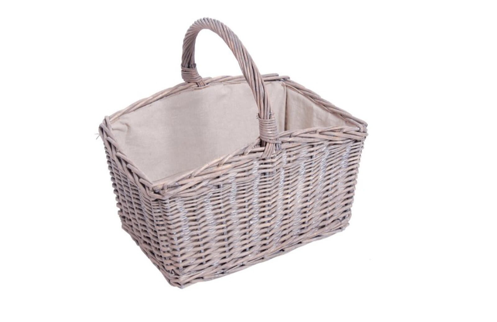 Valo Weidenkorb graubeige mit Tragegriff