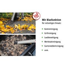 Valo Aschesauger Premium 1.800W, 20Liter, mit Abklopfmechanik, Schwarz