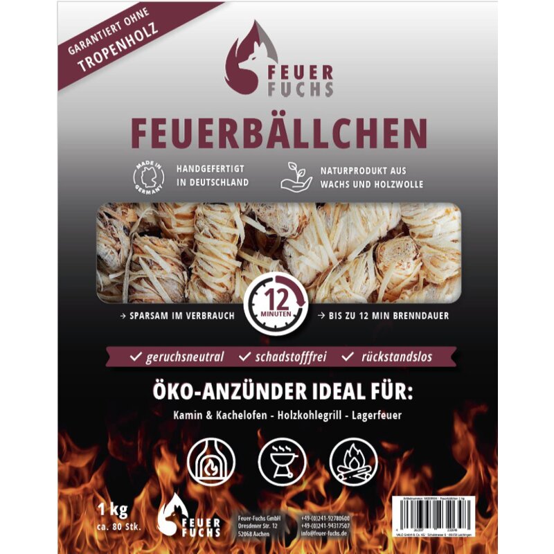 VALO Kaminholz- Anzünder - 1 kg (80 Stück)