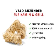 VALO Kaminholz- Anzünder - 1 kg (80 Stück)