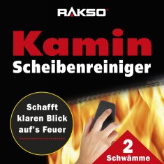Valo Kaminscheibenreiniger Stahlwolle, 2er-Set