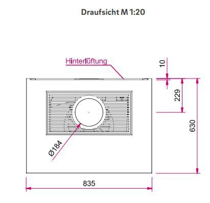Kaminbausatz Camina S17 - 5 kW - Speicherkamin - Designbeton-AUSSTELLUNGSSTÜCK