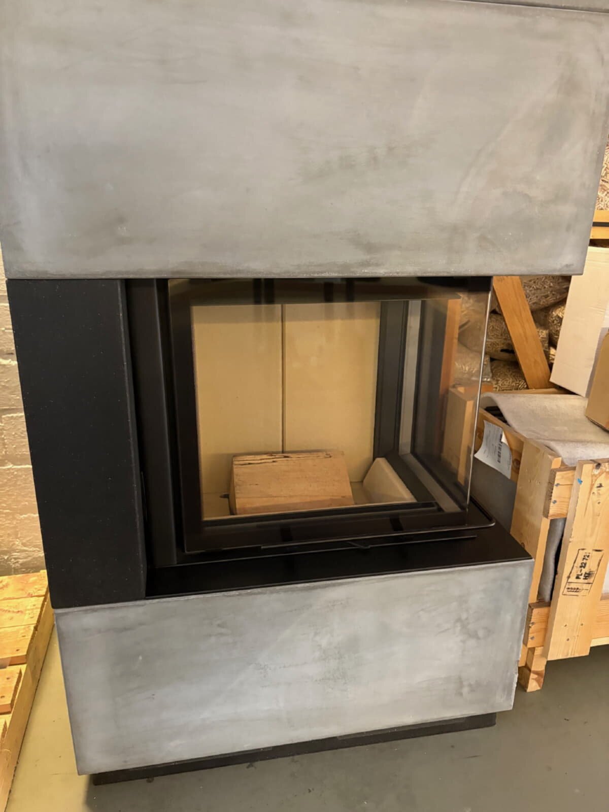 Kaminbausatz Camina S17 - 5 kW - Speicherkamin - Designbeton-AUSSTELLUNGSSTÜCK