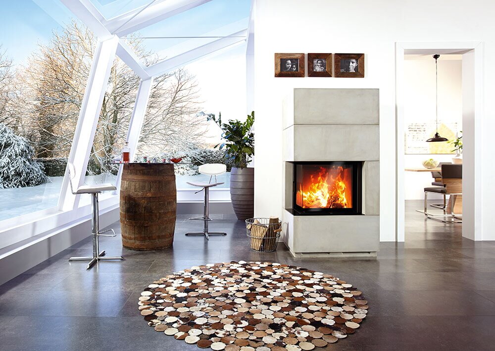 Kaminbausatz Camina S17 - 5 kW - Speicherkamin - Designbeton-AUSSTELLUNGSSTÜCK