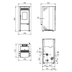 Pelletofen La Nordica Extraflame Ketty 5.0 - 6,5 kW