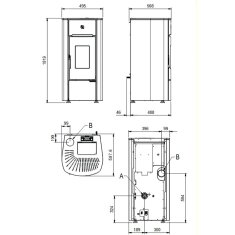 Pelletofen La Nordica Extraflame Mariella - 7 kW