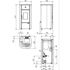 Pelletofen La Nordica Extraflame Mariella Plus (kanalisierbar) - 7,5 kW