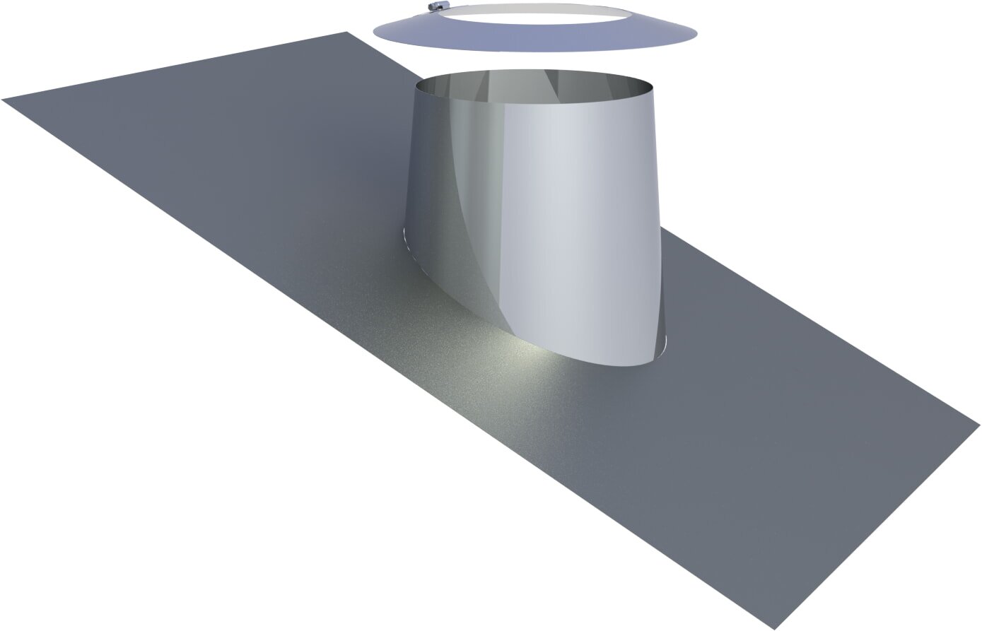 Dachdurchführung 16-25° mit Bleirand und Wetterkragen - Ø180 mm