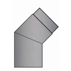 Rauchrohrbogen 45° Ø180 x 2 mm ohne...