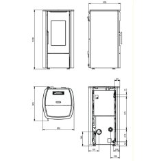 Pelletofen La Nordica Extraflame Marina Idro H11 - 14,8 kW