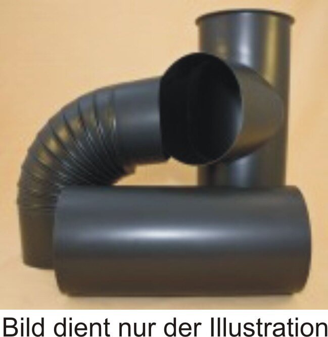 Rauchrohr Ø130 x 250 x 0,6 mm gebläut