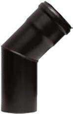 Pelletrauchrohrbogen 2-teilig 45° Ø 80 x 1,2 mm