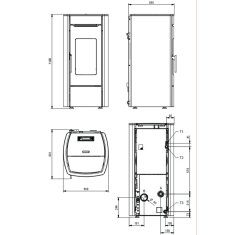 Pelletofen wasserf&uuml;hrend La Nordica Extraflame Marina Idro H13 - 17,5 kW