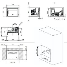 Pelleteinsatz La Nordica Extraflame Comfort P70 H49 5.0 - 8 kW