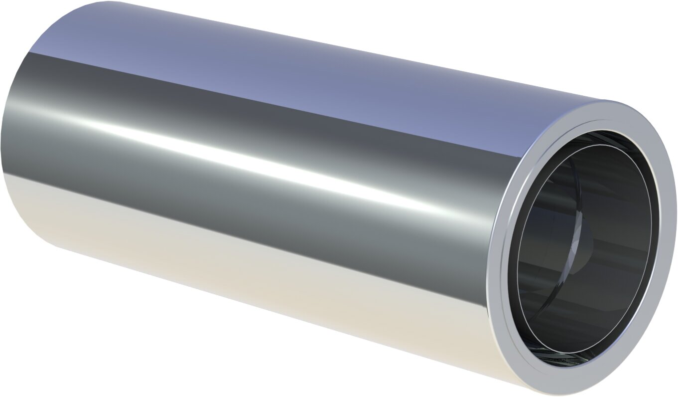 Längenelement 1000 mm mit integr. Wandf. kürzbar für FERRO - Ø 200 mm