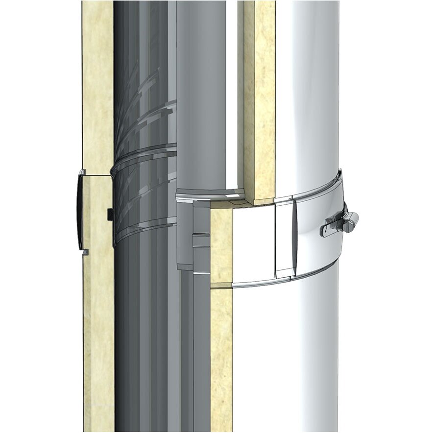 BASIS Edelstahlschornstein doppelwandig Ø 180 mm - Jeremias DW-ECO 2.0
