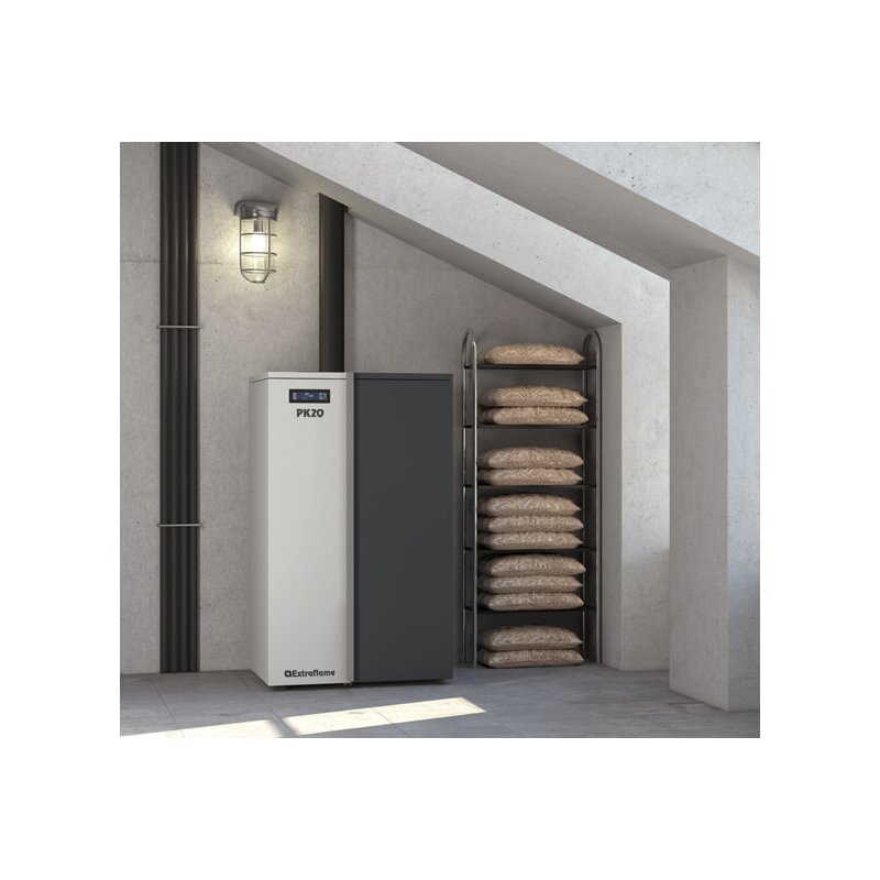 Pelletkessel wasserführend La Nordica Extraflame PK 20 - 20 kW