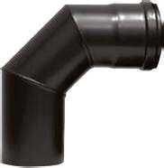 Pelletrauchrohrbogen 3-teilig 90° Ø 80 x 1,2 mm
