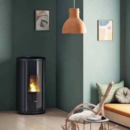 Pelletofen Cadel Sound 7 Ps - 7 kW - Metall Anthrazit