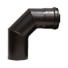 Pelletrauchrohrbogen 3-teilig 90° Ø 80 x 1,2 mm ohne Reinigungsöffnung