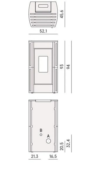 Pelletofen Cadel Perla 7 - 7 kW