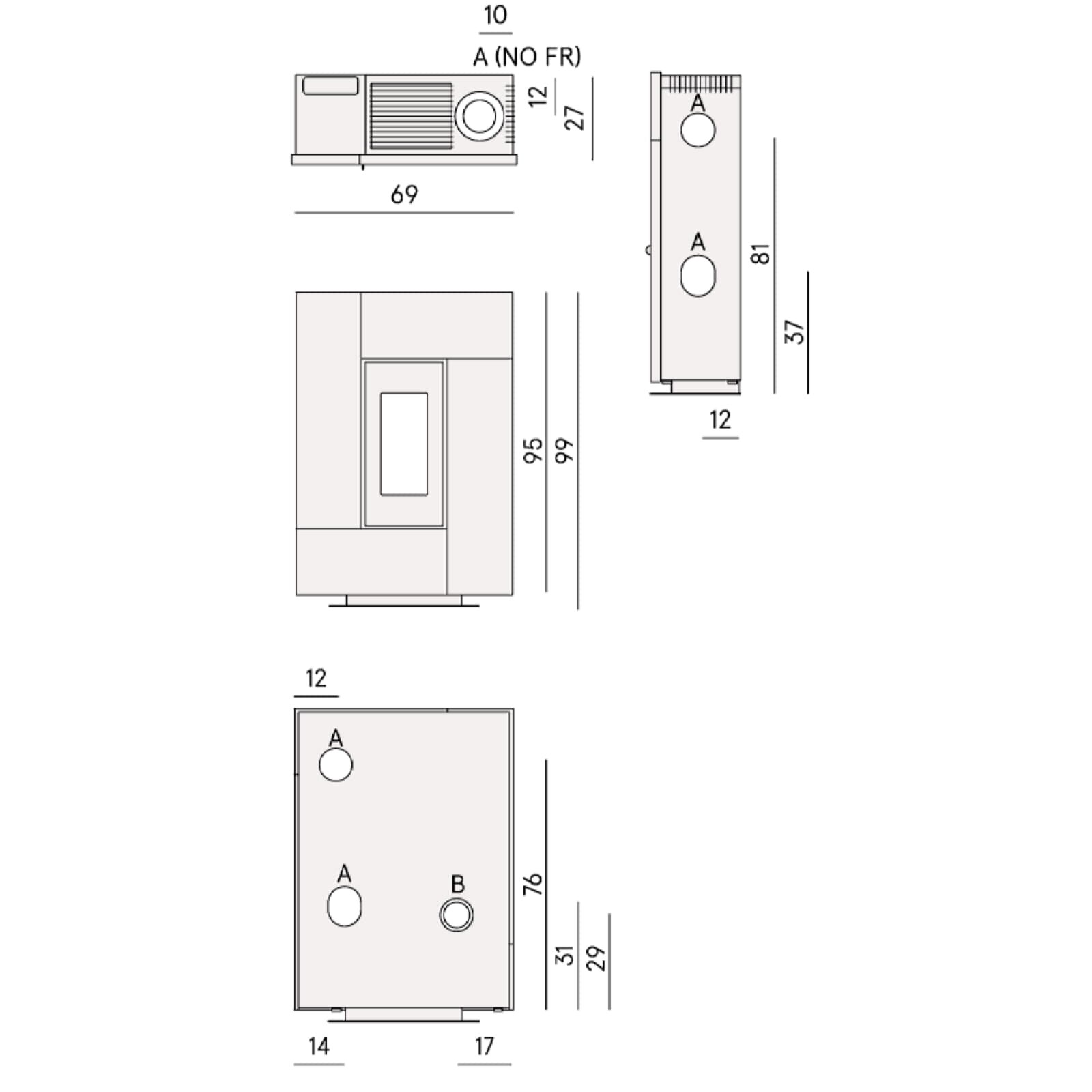 Pelletofen Cadel Grace 7 - 7 kW