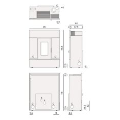 Pelletofen Cadel Mithos Plus 12 Ps - 12 kW