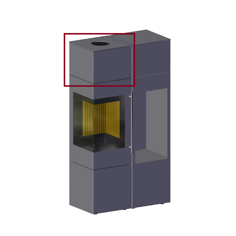 runder Pelletofen Pelletofen Cadel - Spirit 5 - 5,2 kW