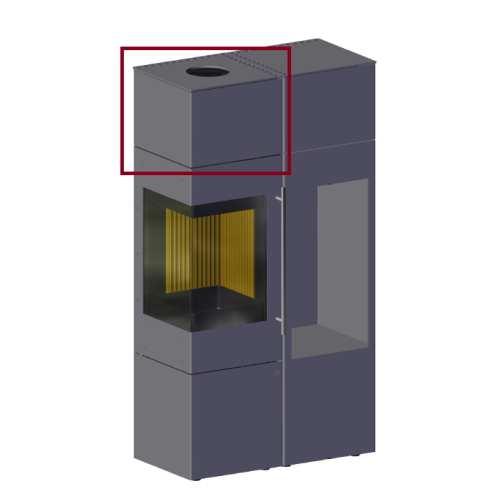 runder Pelletofen Pelletofen Cadel - Spirit 5 - 5,2 kW
