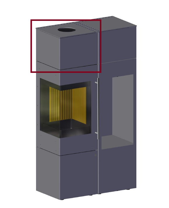 runder Pelletofen Pelletofen Cadel - Spirit 5 - 5,2 kW