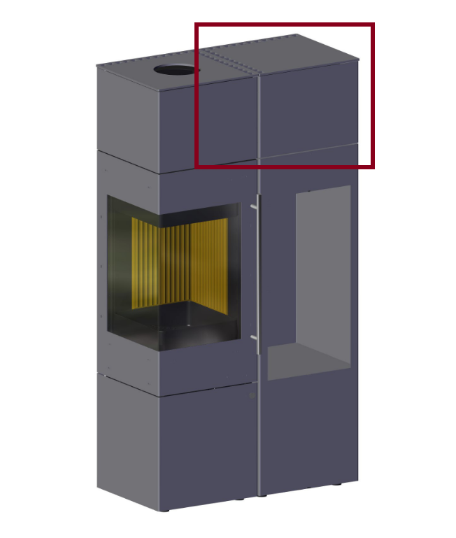 runder Pelletofen Pelletofen Cadel - Spirit 5 - 5,2 kW