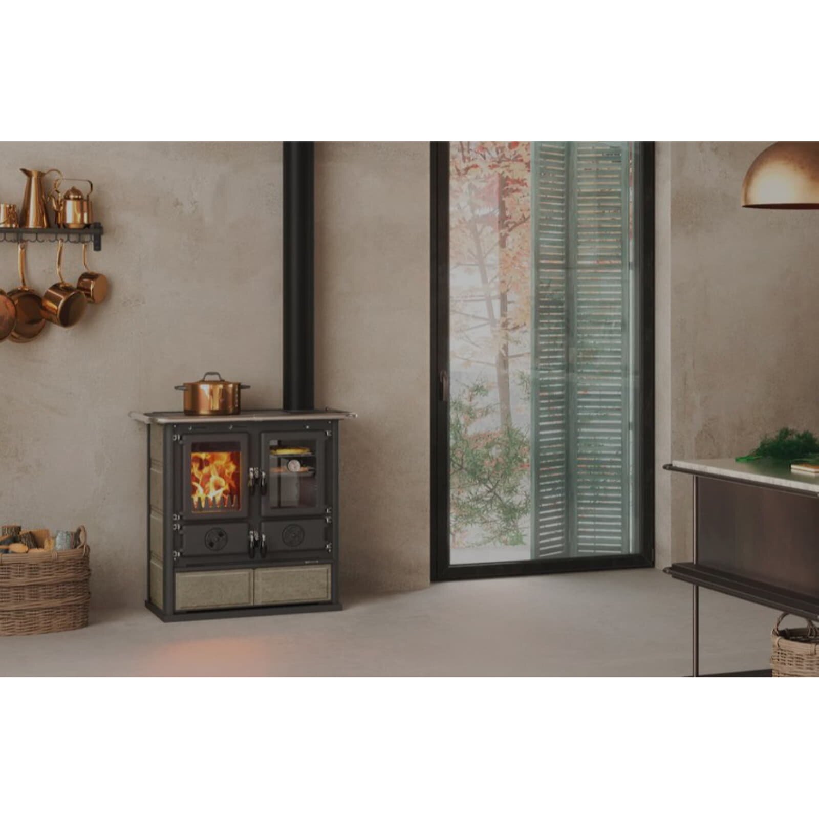 Küchenherd La Nordica Rosetta 16 Petra - 7,9 kW - Naturstein