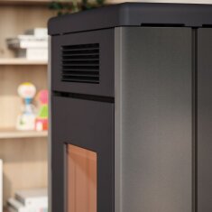 Pelletofen Cadel Atena Plus 12 - 12 kW - Metall Anthrazit