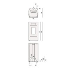Pelletofen Cadel Atena Plus 12 - 12 kW - Metall Anthrazit