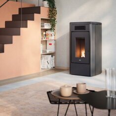 Pelletofen Cadel Atena Plus 12 - 12 kW - Metall Anthrazit