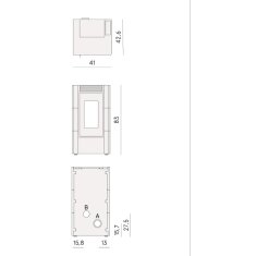 Pelletofen Cadel Cristal 6 - 5,5 kW