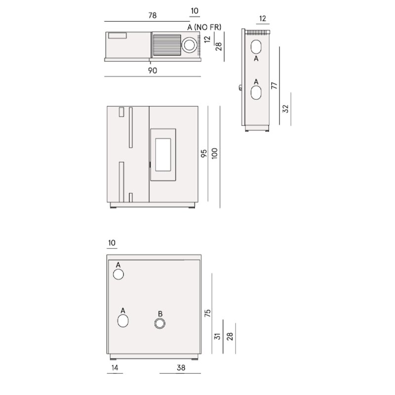 Pelletofen Cadel Baggy 7 - 6,9 kW