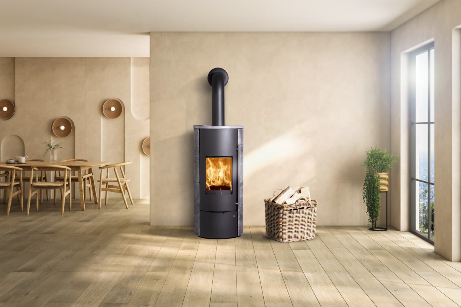 wassergeführter Kaminofen Olsberg Tolima Aqua II Compact - 8 kW