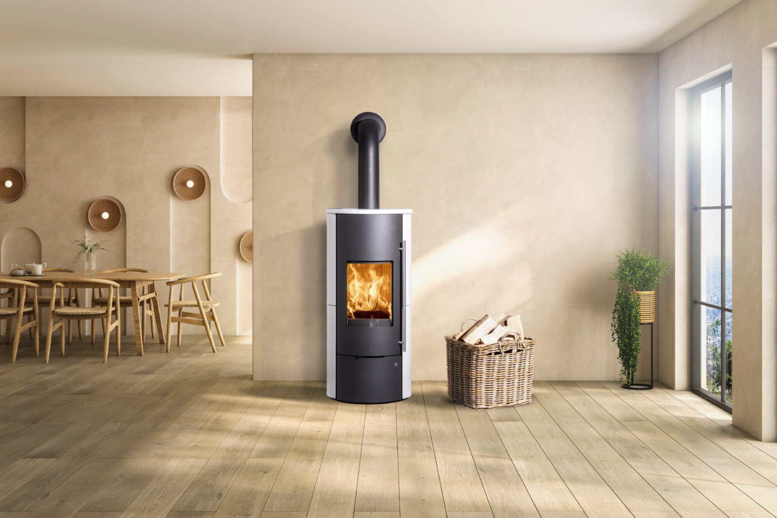 wassergeführter Kaminofen Olsberg Tolima Aqua II Compact - 8 kW