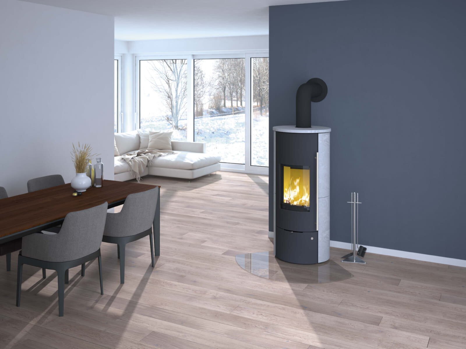 wassergeführter Kaminofen Olsberg Tolima Aqua II Compact - 8 kW