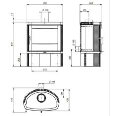Kaminofen La Nordica Jennifer 16 - 7,7 kW