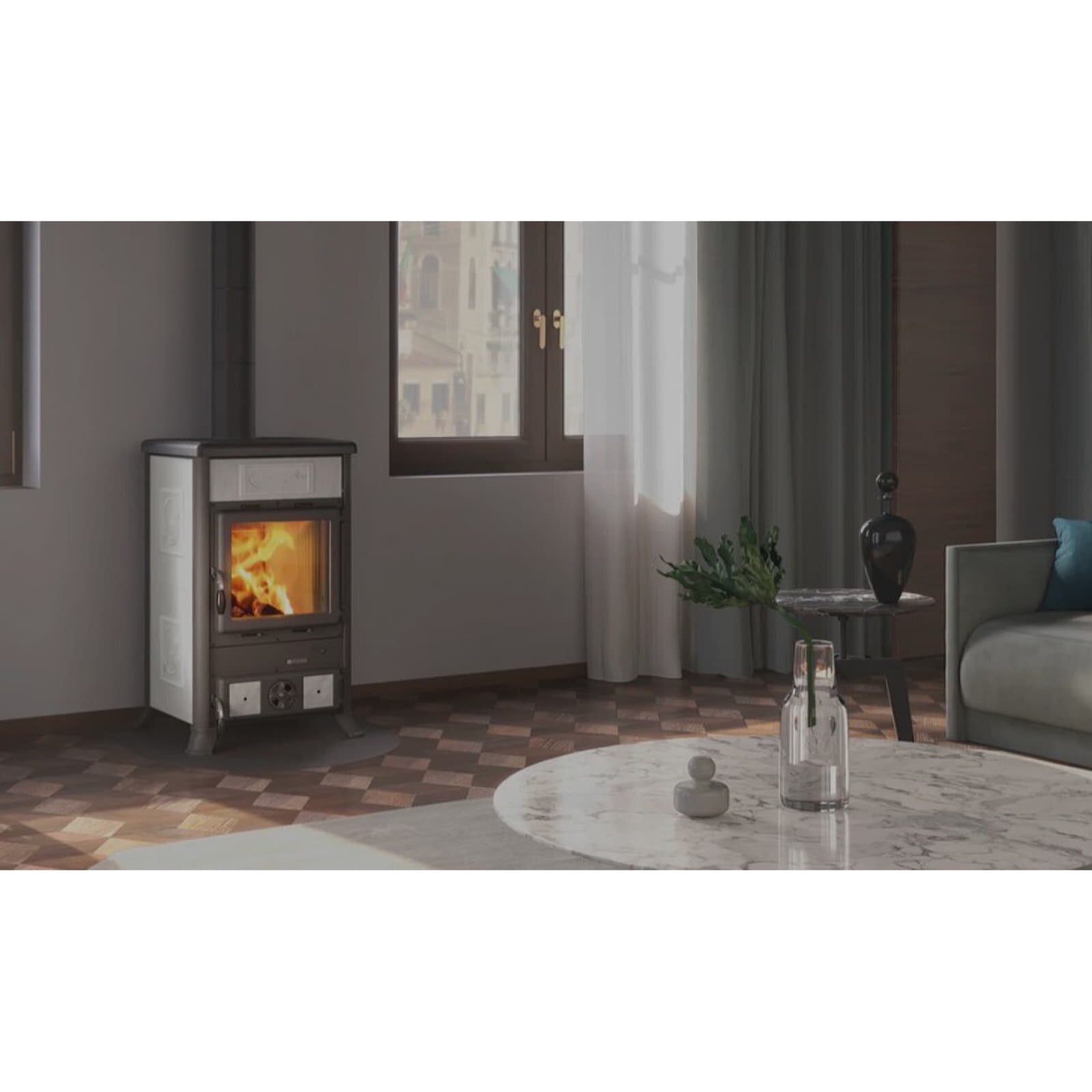 Kaminofen La Nordica Rossella R1 16 Ceramica - 9 kW