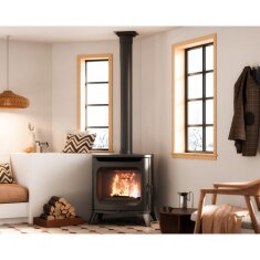 Kaminofen Cadel Hublot 7 Wood Air - 7 kW - Metall Schwarz