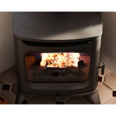 Kaminofen Cadel Hublot 7 Wood Air - 7 kW - Metall Schwarz