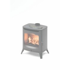 Kaminofen Cadel Hublot 7 Wood Air - 7 kW - Metall Schwarz