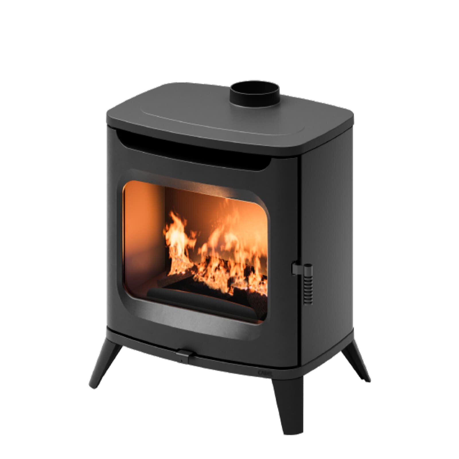 Kaminofen Cadel Hublot 7 Wood Air - 7 kW - Metall Schwarz