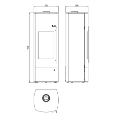 wassergeführter Kaminofen Olsberg Nevado Aqua...