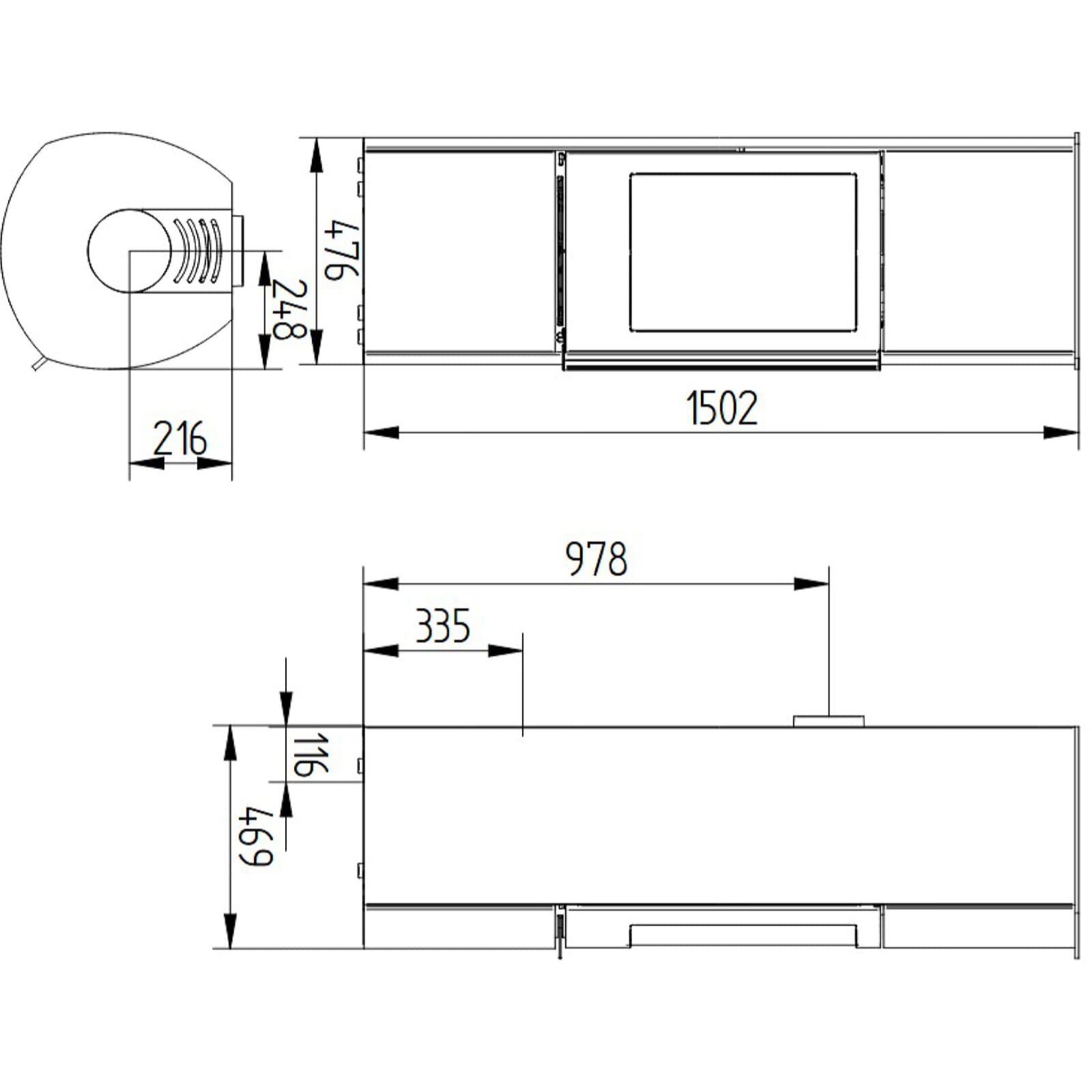 Kaminofen Jydepejsen Cozy Classic High - 6 kW
